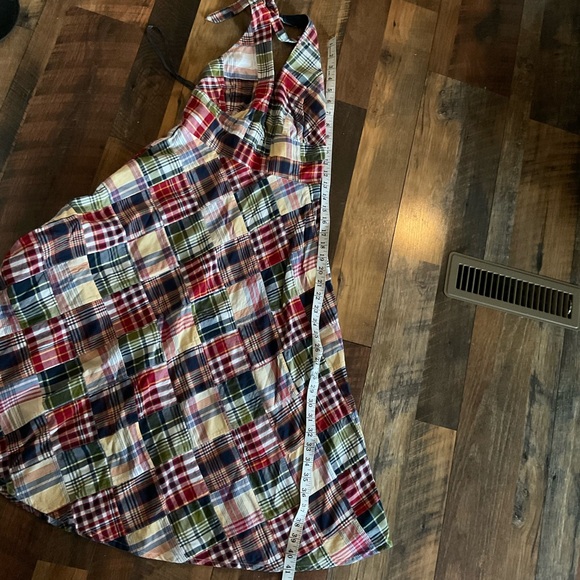 Vintage J. Crew Madras Plaid Halter Dress 2 - Picture 6 of 6
